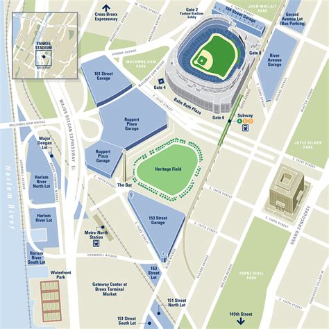 yankee stadium map of surrounding area